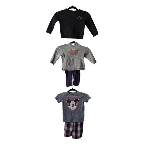 Mixed Lot Mickey Mouse 5pcs Sweater Two Shorts Two Bottoms 24 Months - Picture 1 of 1